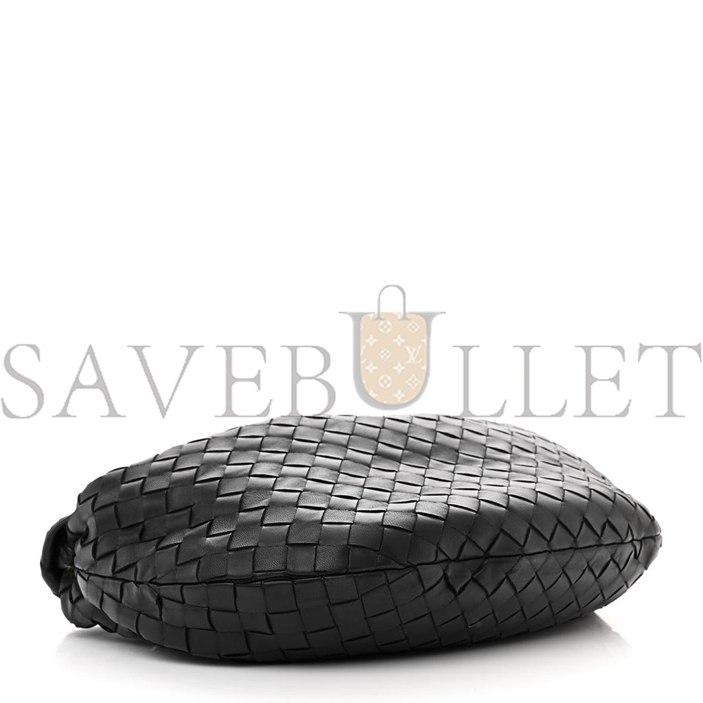 bo*te*ga Ve*ne*ta nappa intrecciato teen jodie hobo black (37*25*8cm)